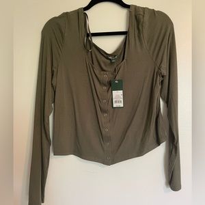Wild Fable Snap Front Top